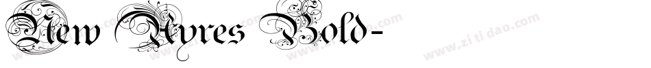 New Ayres Bold字体转换